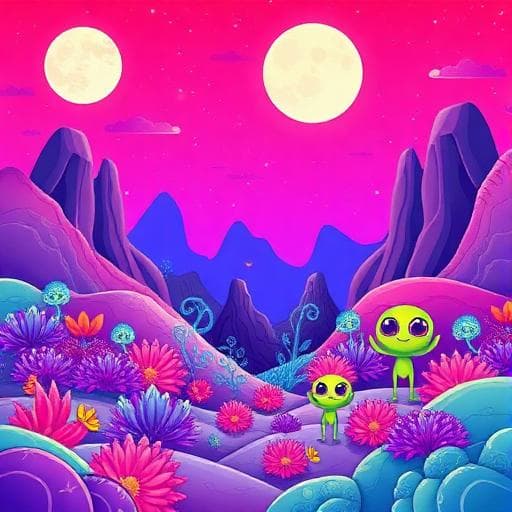 Främmande Planet - Rymdpussel för barn