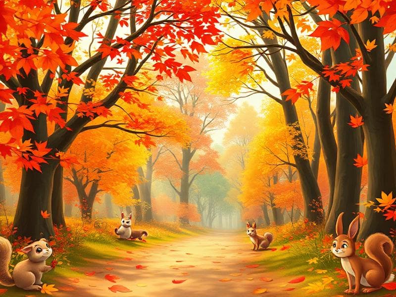 Höstskogen - Naturpussel för barn