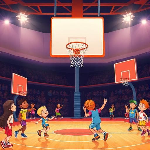 Basketmatchen - Sportpussel för barn