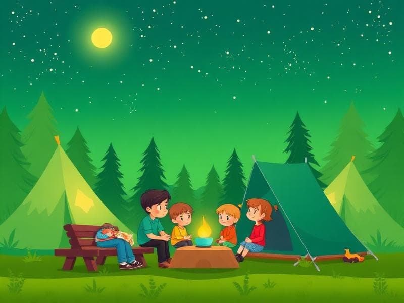 Campingresan - Naturpussel för barn