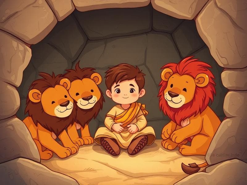 Daniel i lejongropen - Bibliska berättelserpussel för barn