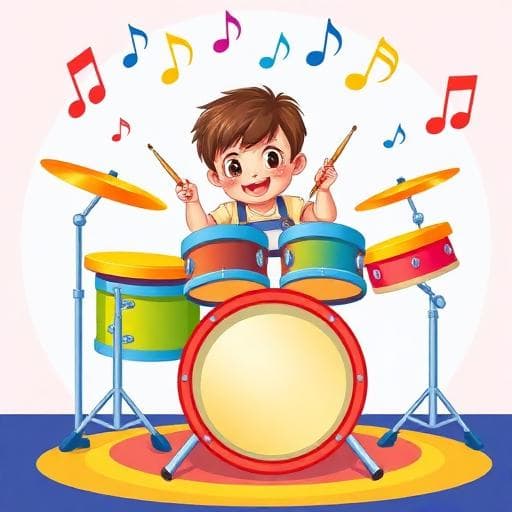 Trumsetet - Musikpussel för barn