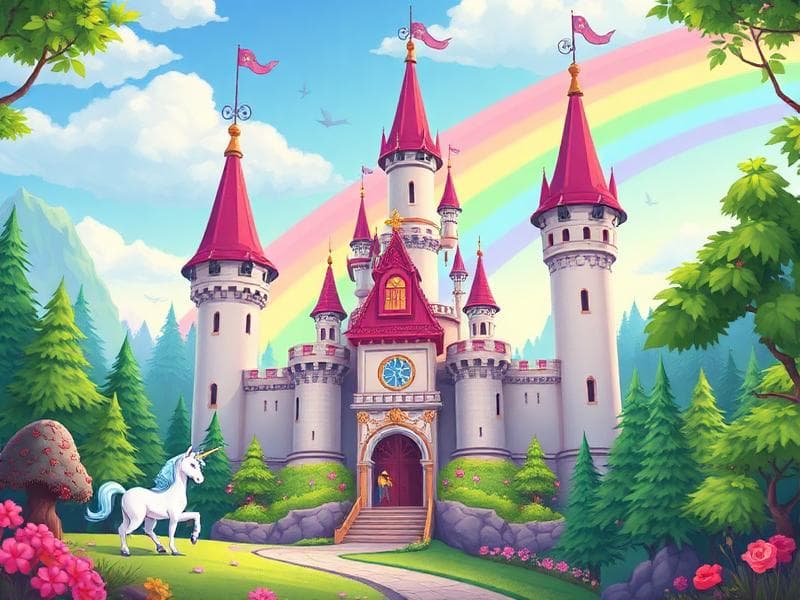 Sagoslottet - Sagorpussel för barn