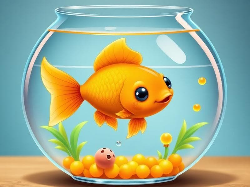 Guldfisken - Djurpussel för barn