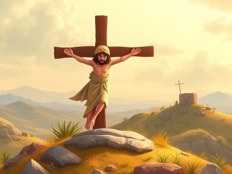 Jesus på korset - Bibliska berättelserpussel för barn