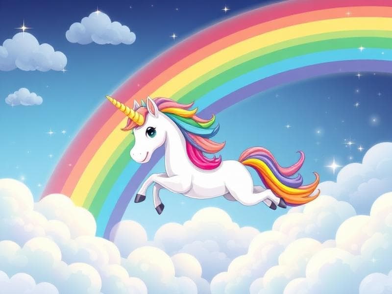 Magiska Enhörningen - Sagorpussel för barn