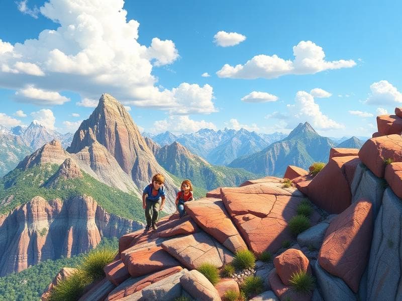 Bergsäventyret - Naturpussel för barn