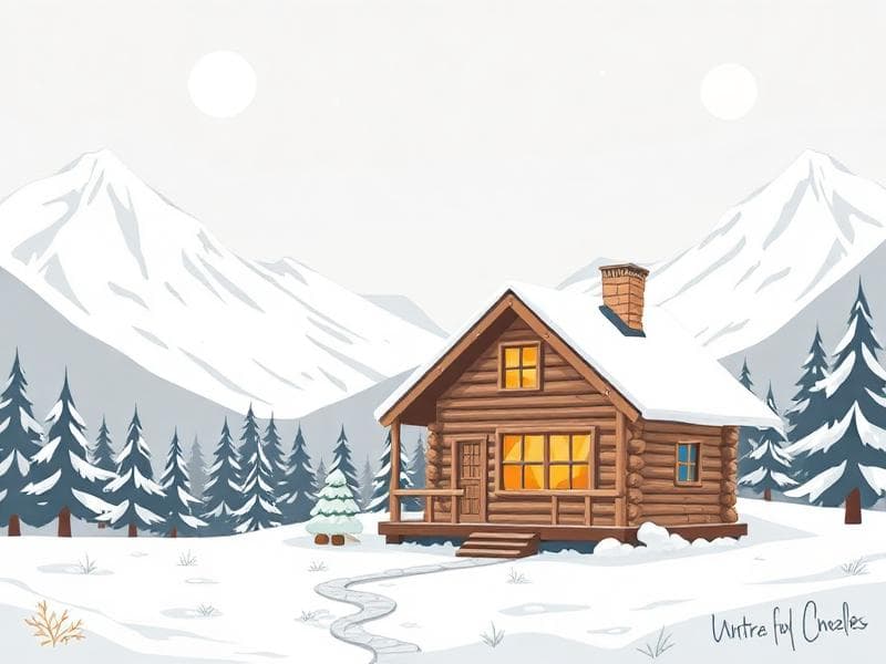 Fjällstugan - Naturpussel för barn