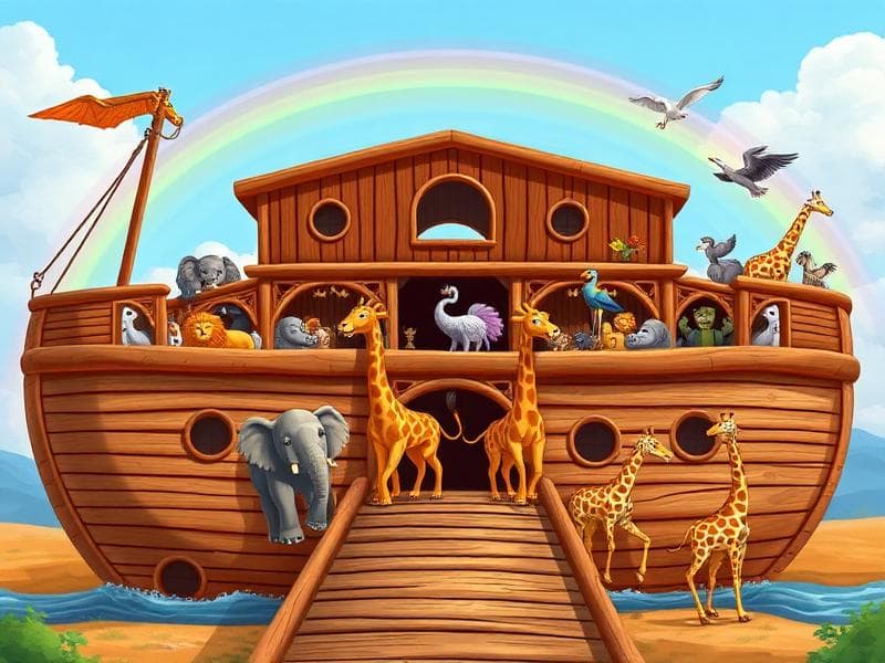 Noaks ark - Bibliska berättelserpussel för barn