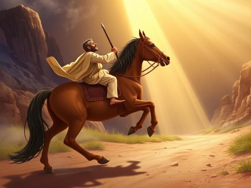 Paulus omvändelse - Bibliska berättelserpussel för barn