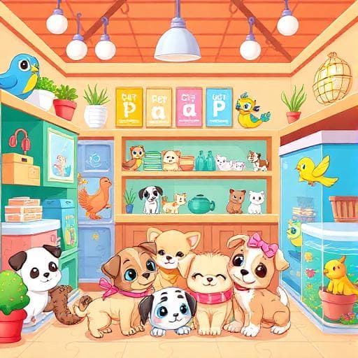 Djuraffären - Djurpussel för barn