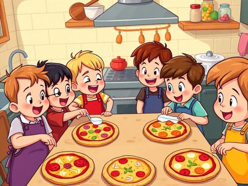 Pizzafesten - Matpussel för barn