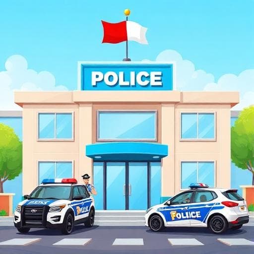 Polisstationen - Fordonpussel för barn