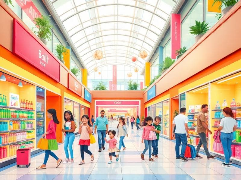 Köpcentret - Städerpussel för barn