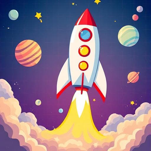 Rymdraketen - Rymdpussel för barn