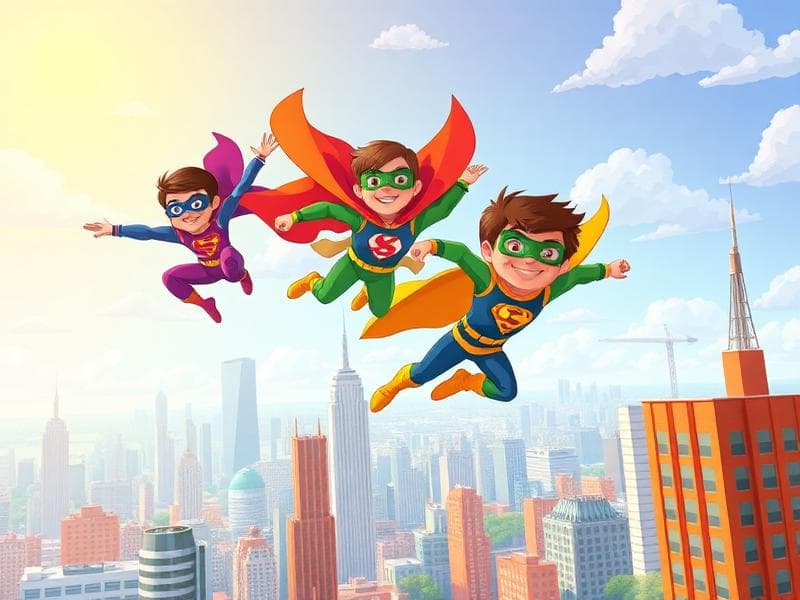 Superhjälteteamet - Superhjältarpussel för barn