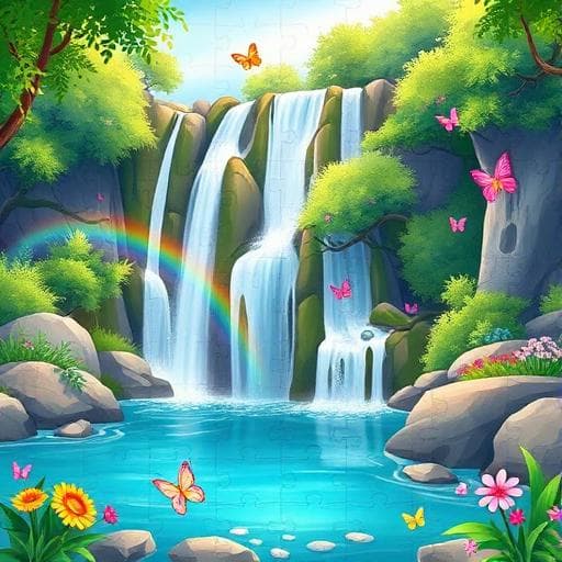 Vattenfallet - Naturpussel för barn