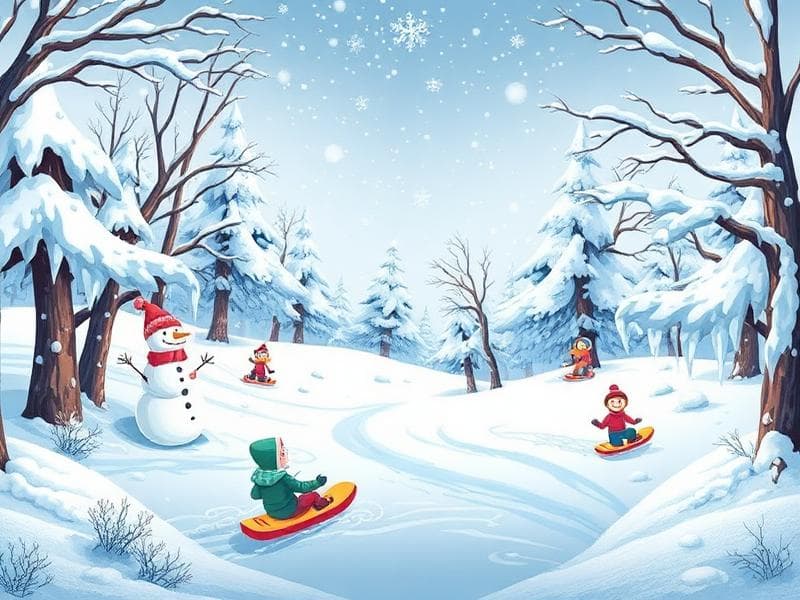 Vinterland - Naturpussel för barn